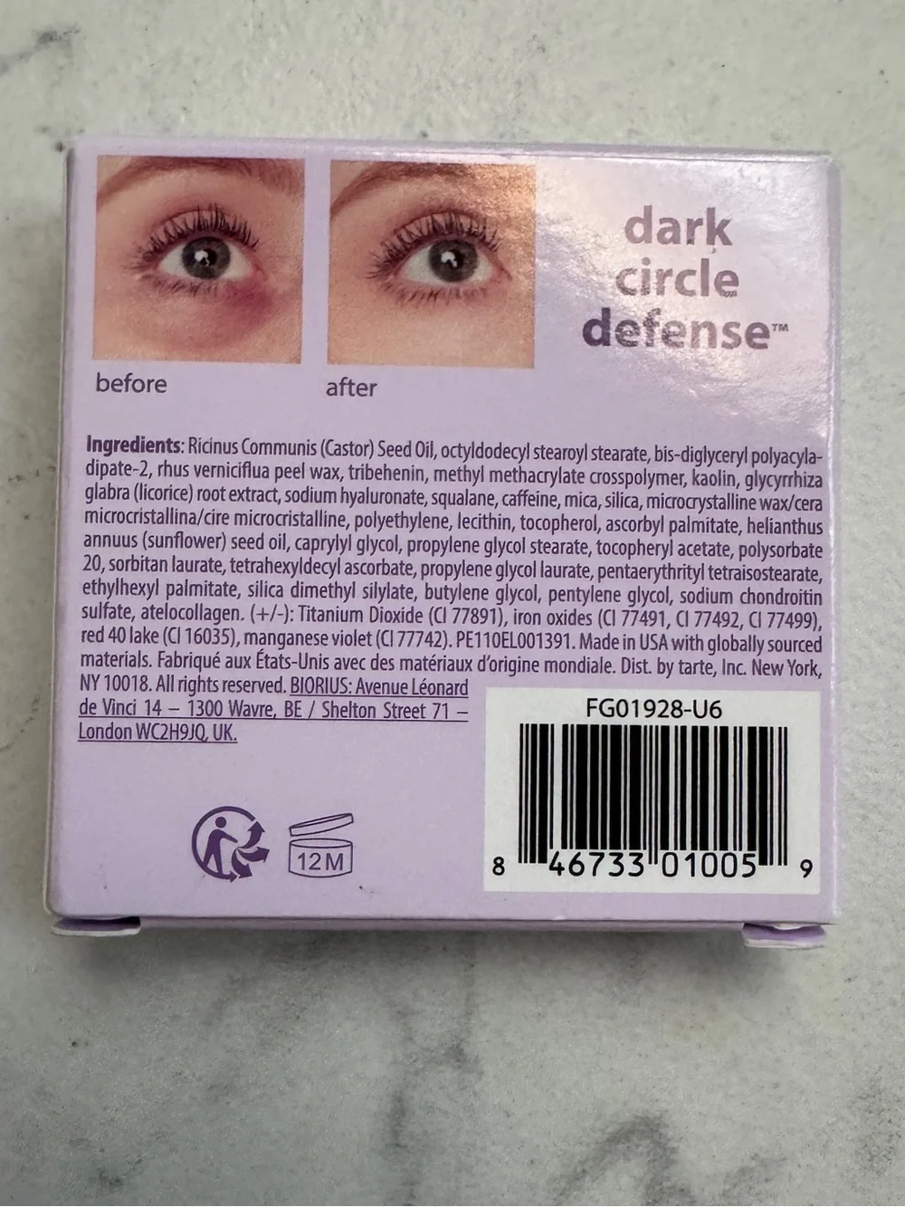 tarte cc undereye